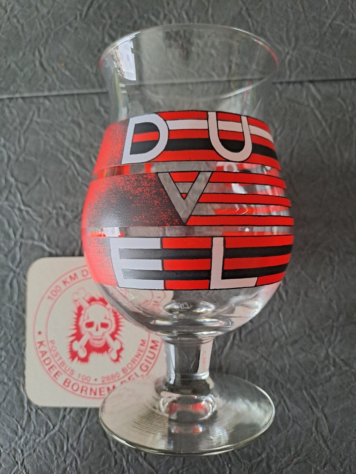Duvel moortgat glas Stefan Glerum, Verzamelen, Ophalen of Verzenden