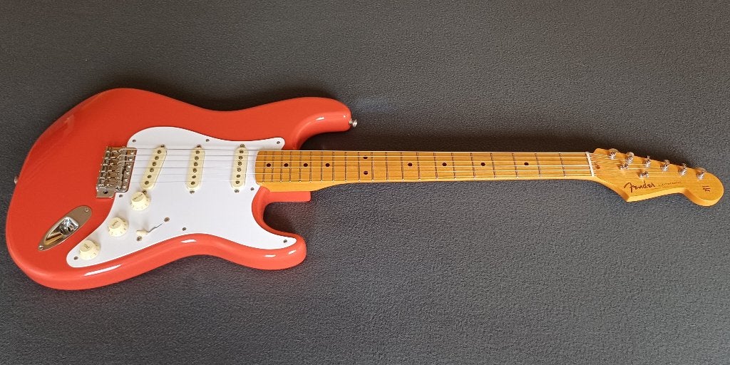 Fender Stratocaster Classic 50 Fiesta Red, Musique & Instruments, Enlèvement ou Envoi, Comme neuf, Solid body, Fender