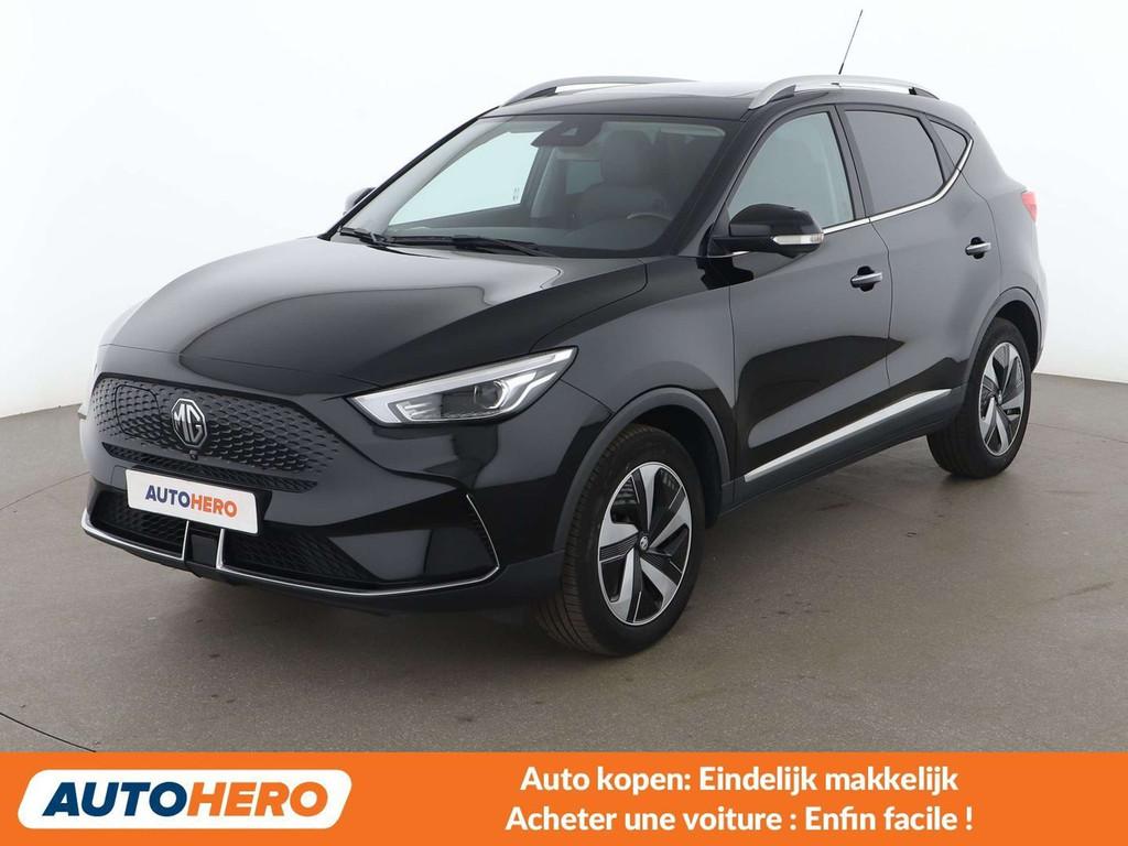 MG ZS electric drive 130 kW Comfort (bj 2022, automaat), Auto's, MG, Gebruikt, ZS, Zwart, Leder