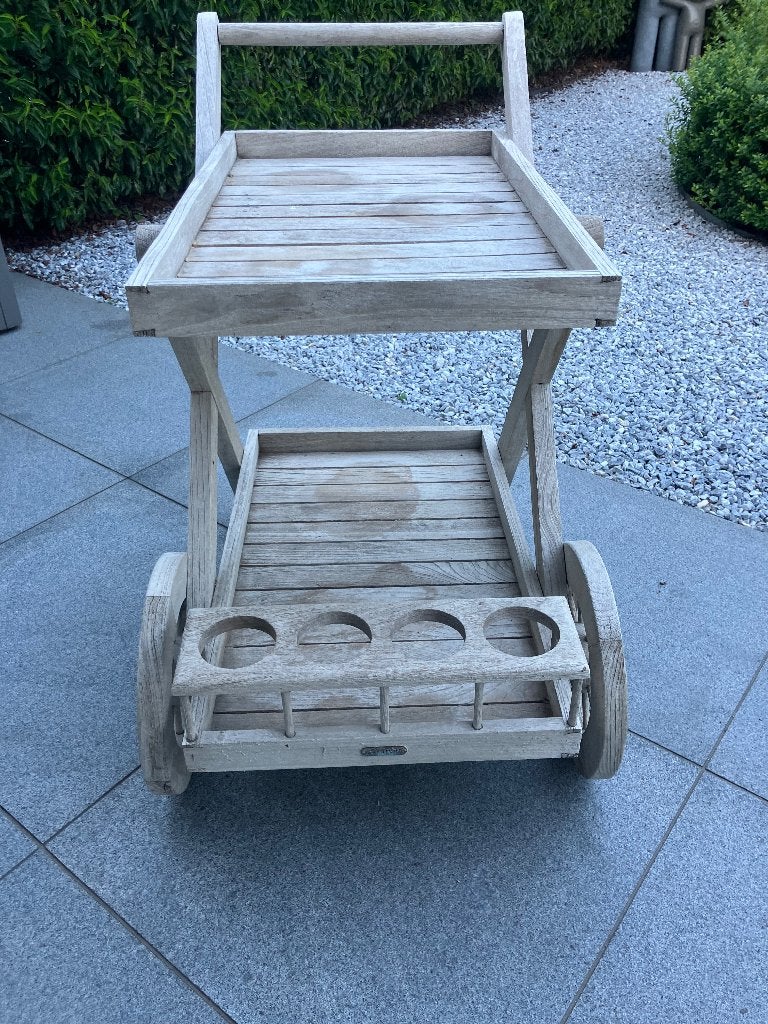 Tuinkar  in teakhout, Ophalen, Gebruikt, Hout, Overige typen
