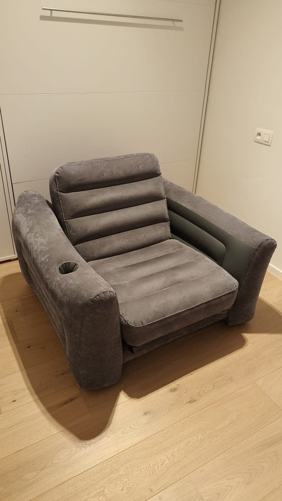 Uitklapbare opblaasstoel Intex, Caravanes & Camping, Matelas pneumatiques, Enlèvement, Utilisé, 1 personne