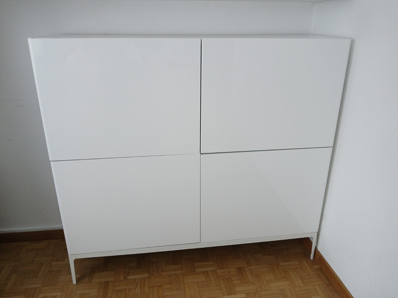 Meuble de rangement blanc laqué, Maison & Meubles