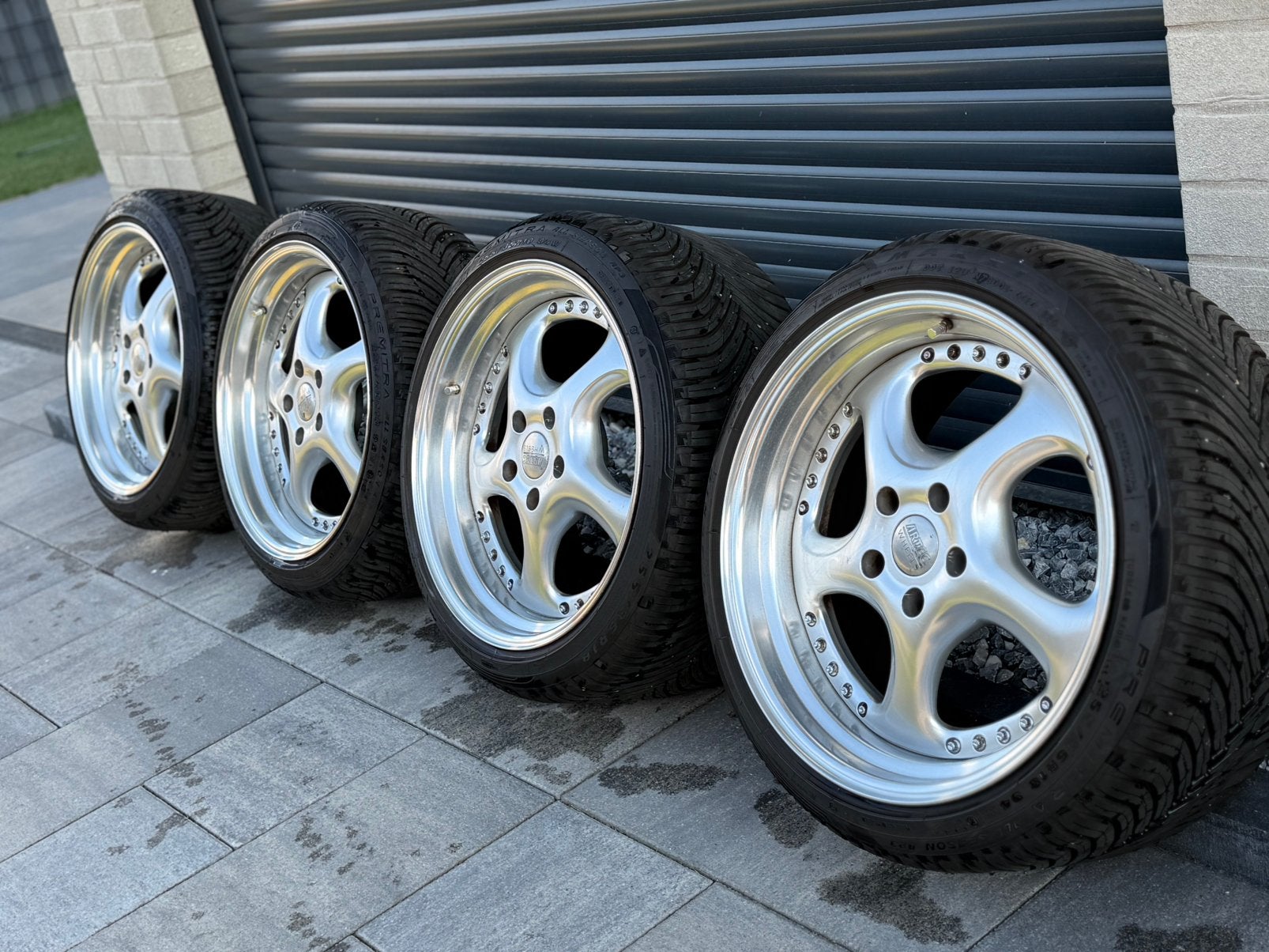3 delige RH Artec Turbo P velgen 5x112 5x100 Mercedes airrid, Ophalen, Band(en)