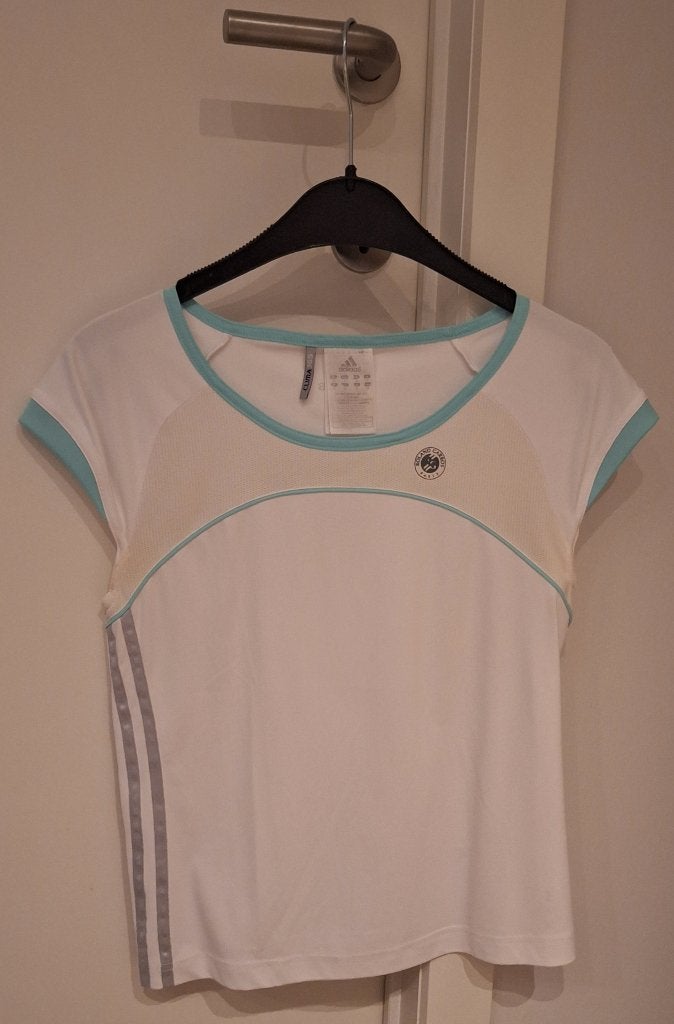 Tenniskleding, bloesje, Adidas (Clima 365) RG, maat 36, wit, Vêtements | Femmes, Vêtements de sport, Enlèvement ou Envoi, Adidas