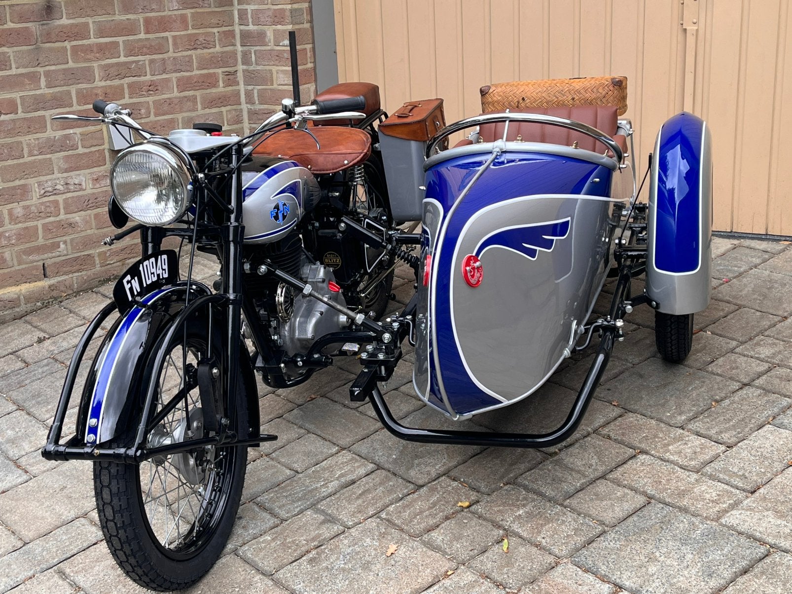 FN m13 met sidecar, Motoren, Gebruikt, Overig, Handgeschakeld, 1 cilinder