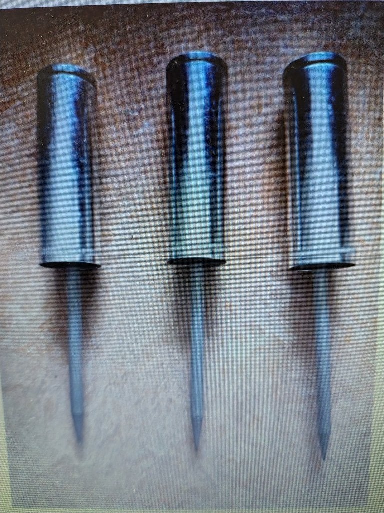 3 GRONDPINNEN IN ALUMINIUM, Ophalen of Verzenden, Zo goed als nieuw, Overige typen