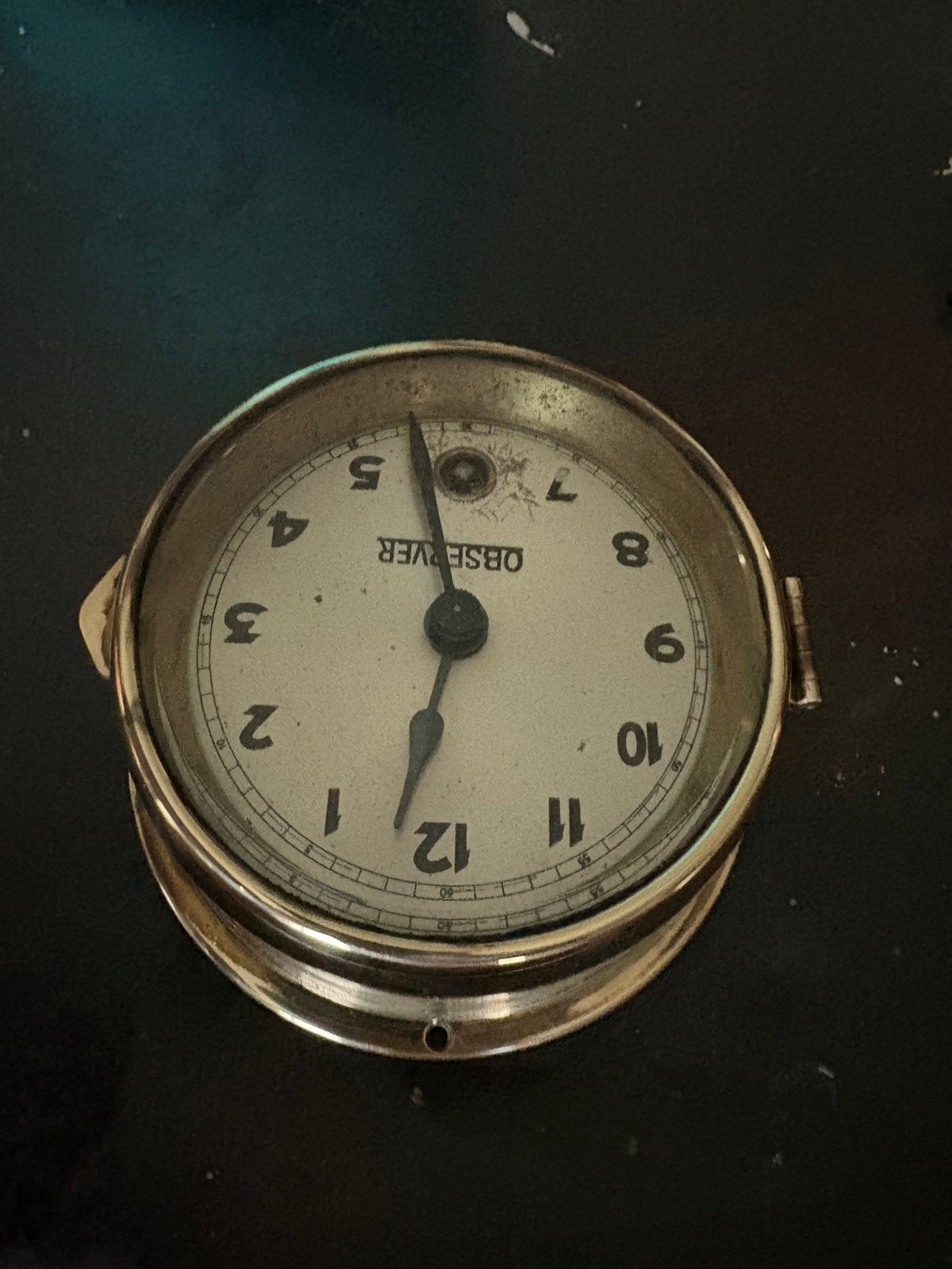 Horloge nautique Vintage Observer, Enlèvement ou Envoi, Utilisé