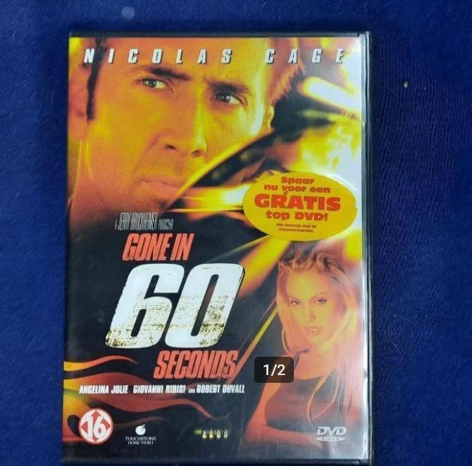 DVD GONE IN 60 SECS, CD & DVD, DVD | Action, Comme neuf, Action, À partir de 9 ans, Enlèvement ou Envoi