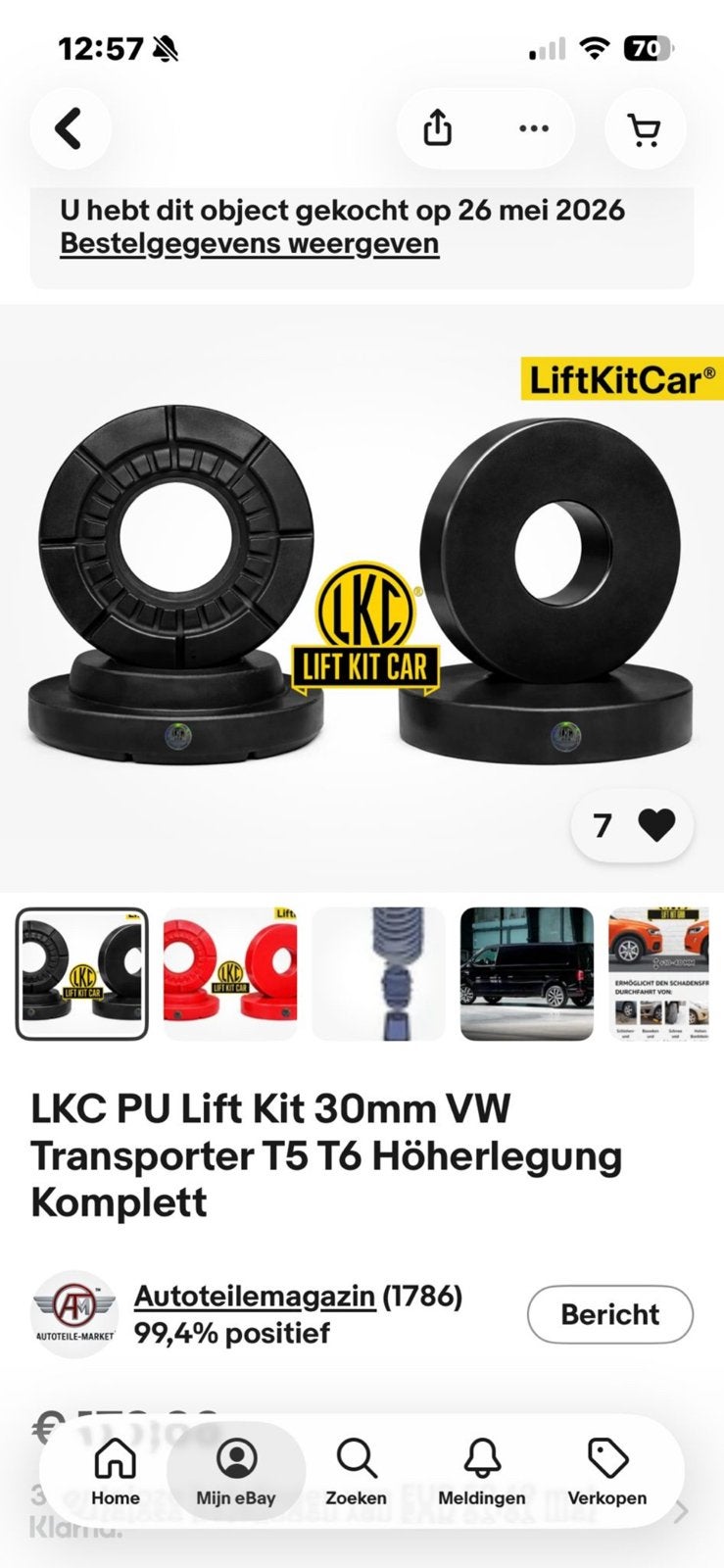 Lift kit vw transporter t5, Autos : Divers, Accessoires de voiture, Enlèvement, Neuf
