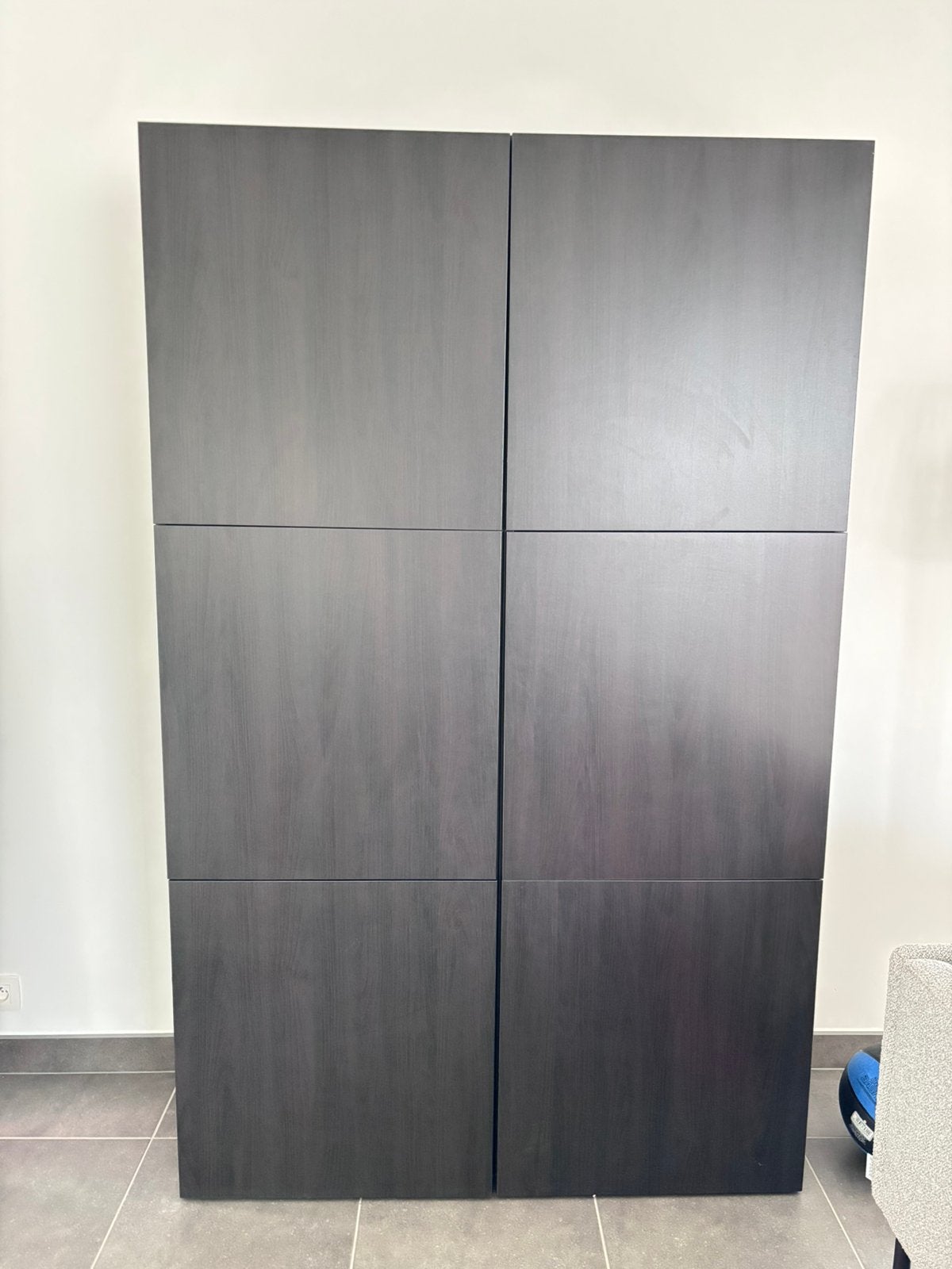Ikea Besta-opberger/kast zwartbruin, Enlèvement, Comme neuf