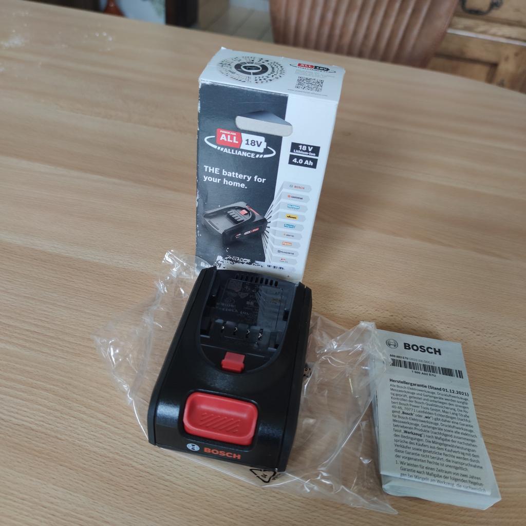 Bosch 18v 4ah batterij, Ophalen, Nieuw