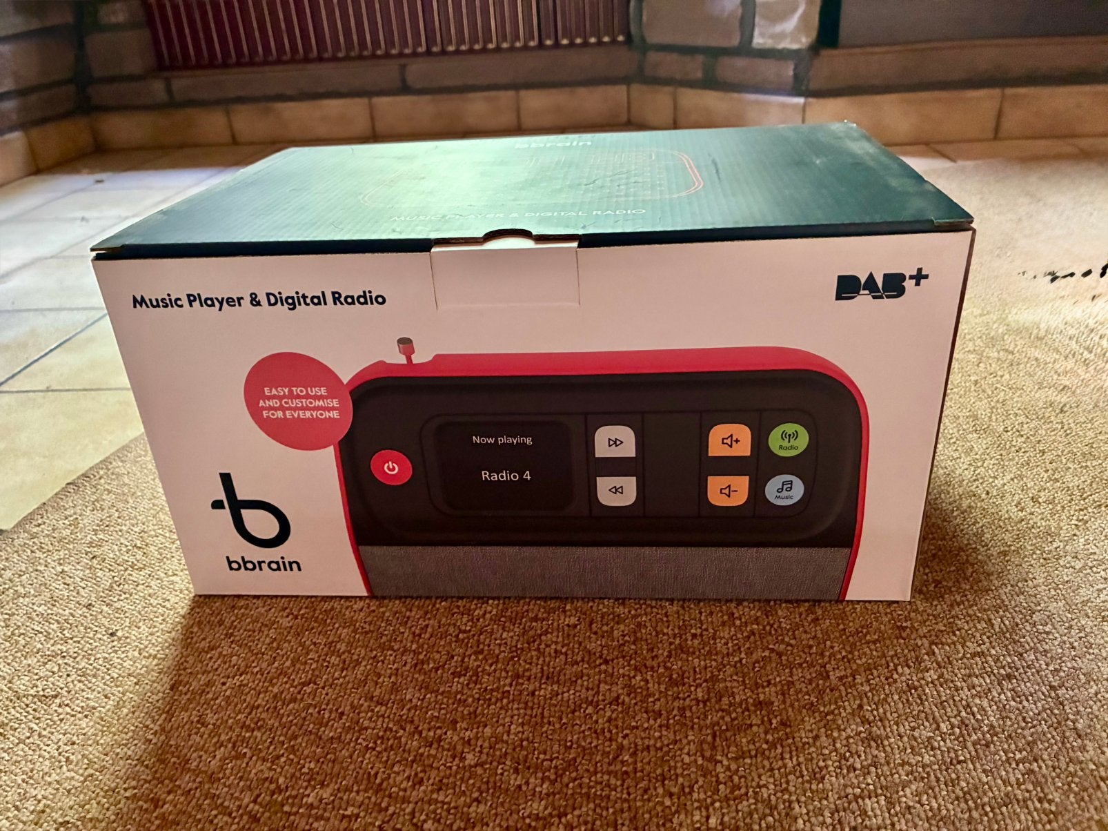 Bbrain music player& digital radio voor senioren, Enlèvement ou Envoi, Neuf