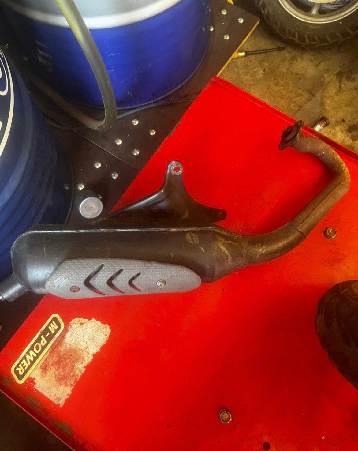 Polini piaggio 2t uitlaat 50/70 cc, Motos, Tuning & Styling, Enlèvement