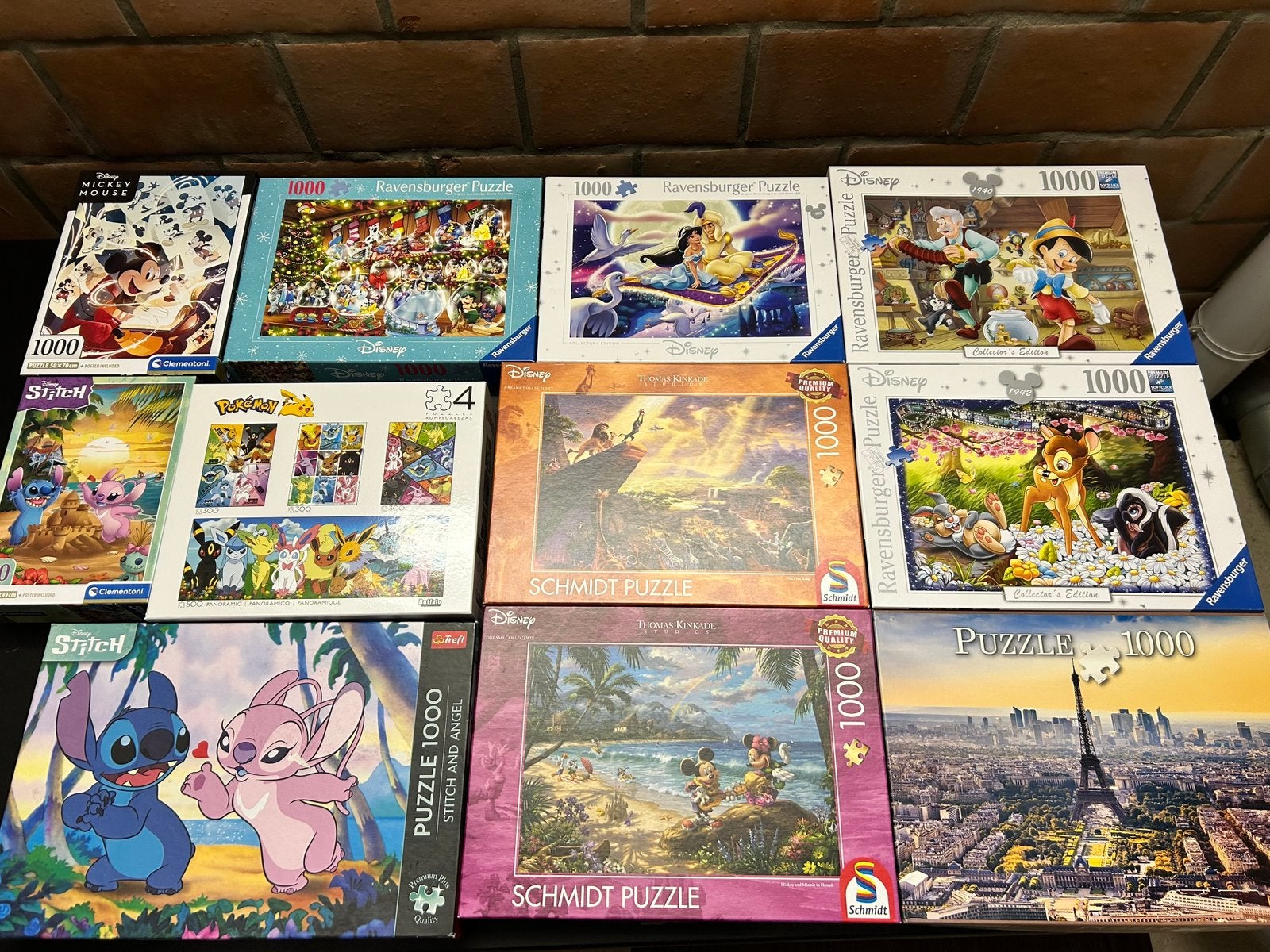 Puzzelpakket + mat, Ophalen, Zo goed als nieuw
