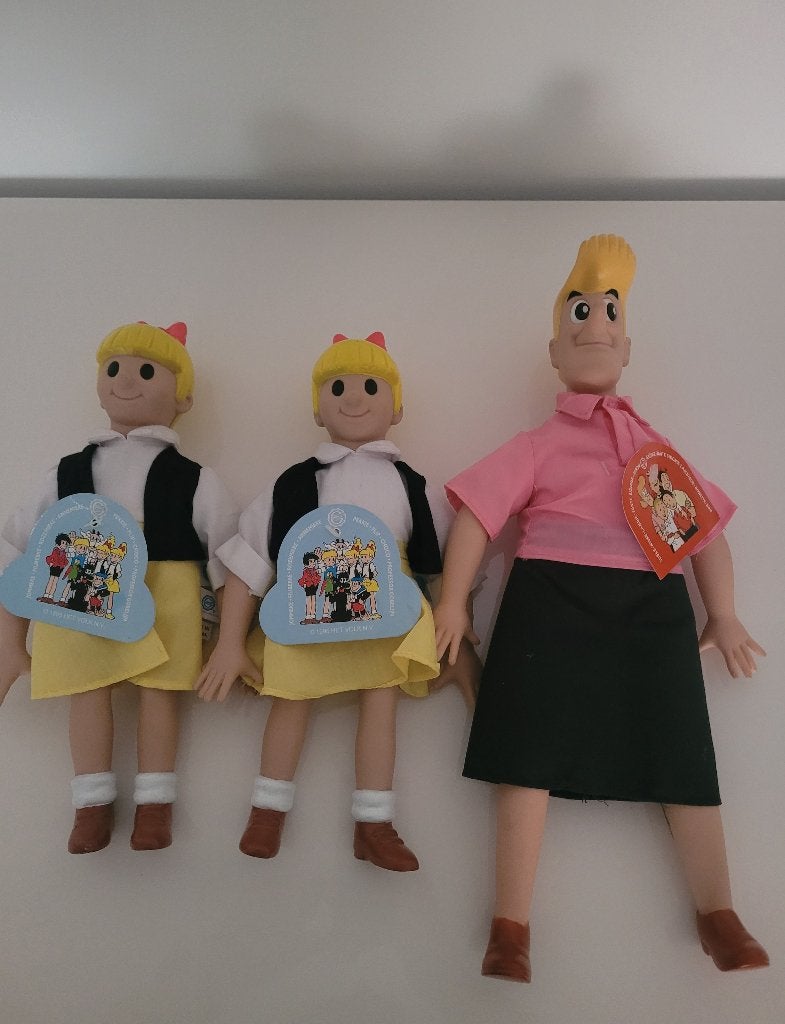 Poppen Annemieke & Rozemieke (Jommeke) Sidonia (Suske&Wiske), Ophalen of Verzenden, Overige figuren, Nieuw, Beeldje of Figuurtje