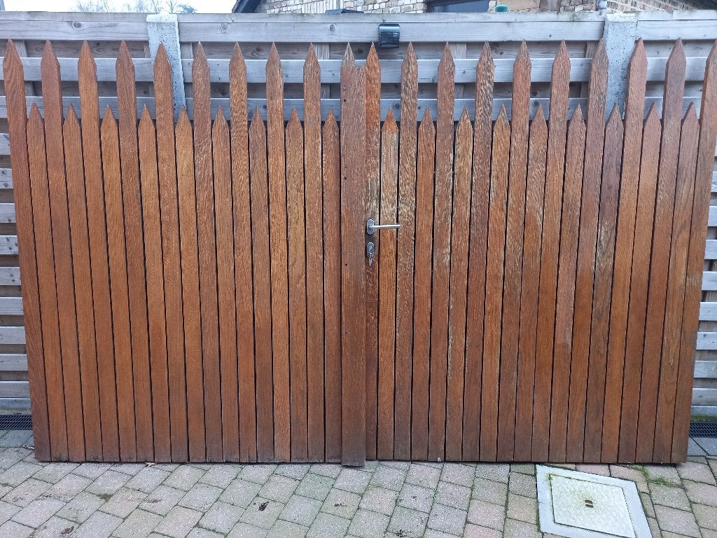 Poorten, Tuin en Terras, Ophalen, Gebruikt, 150 tot 200 cm, Hout