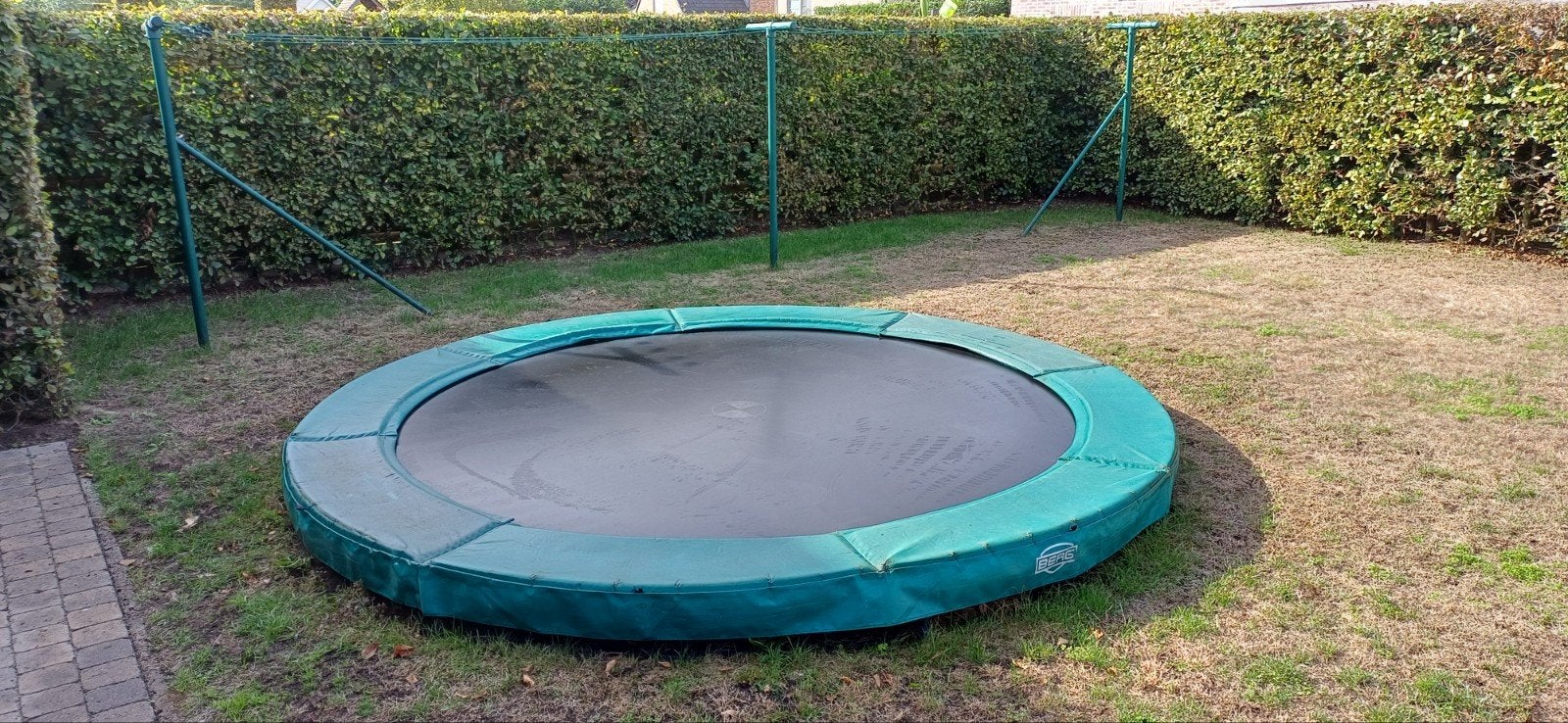 Berg Sports Elite inground trampoline (diameter 3m80), Ophalen, Gebruikt