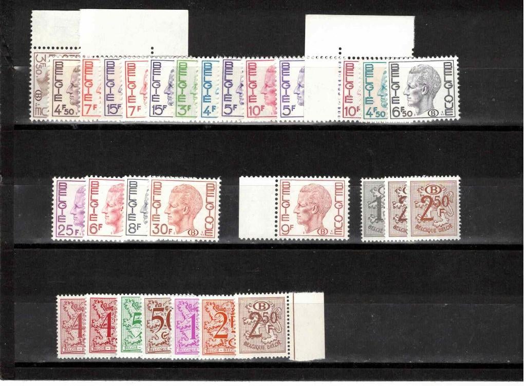 postzegels belgie S nrs 64/84 xx met alle gommen, Sans timbre, Neuf, Enlèvement ou Envoi, Non oblitéré