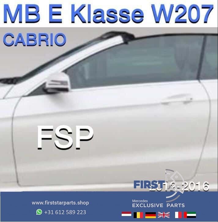 W207 EKlasse Cabrio deur wit links Facelift compleet portier, Autos : Pièces & Accessoires, Carrosserie & Tôlerie, Porte, Mercedes-Benz