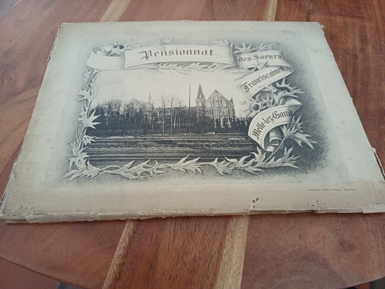 15 kaarten 20 cm op 25 cm pensionnat Mellle, Verzenden