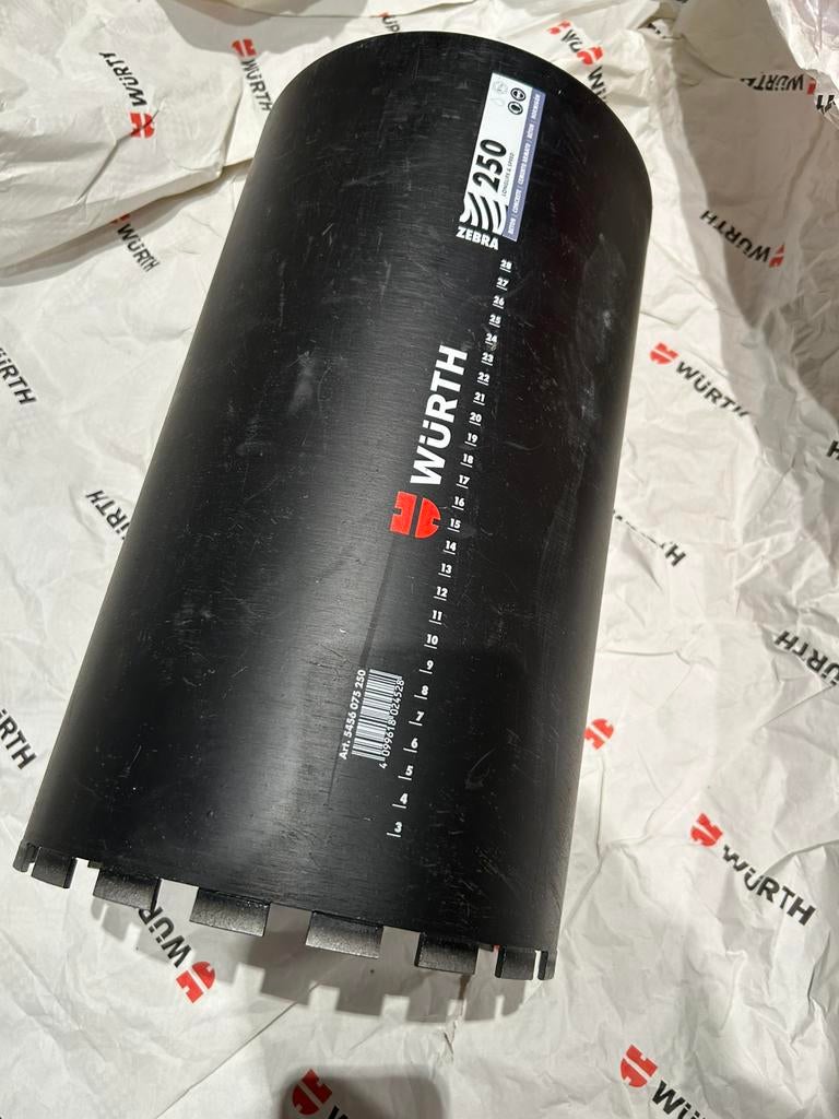 WÜRTH Zebra - Carotteuse diamant 1 1/4 Ø250 mm Neuve, Doe-het-zelf en Bouw, Verwarming en Radiatoren, Nieuw, Ophalen of Verzenden