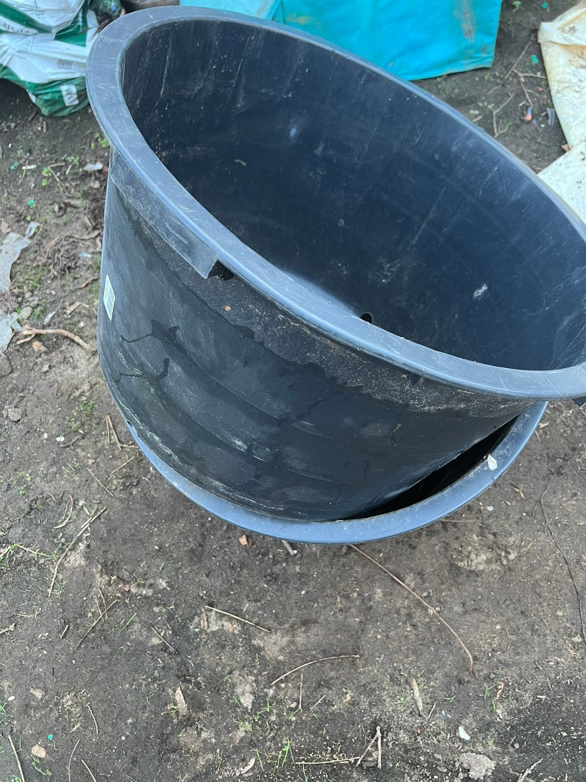 grote plantenkuip container 65 liter 59 x 34 cm, Ophalen, Kunststof, 40 cm of meer, Rond