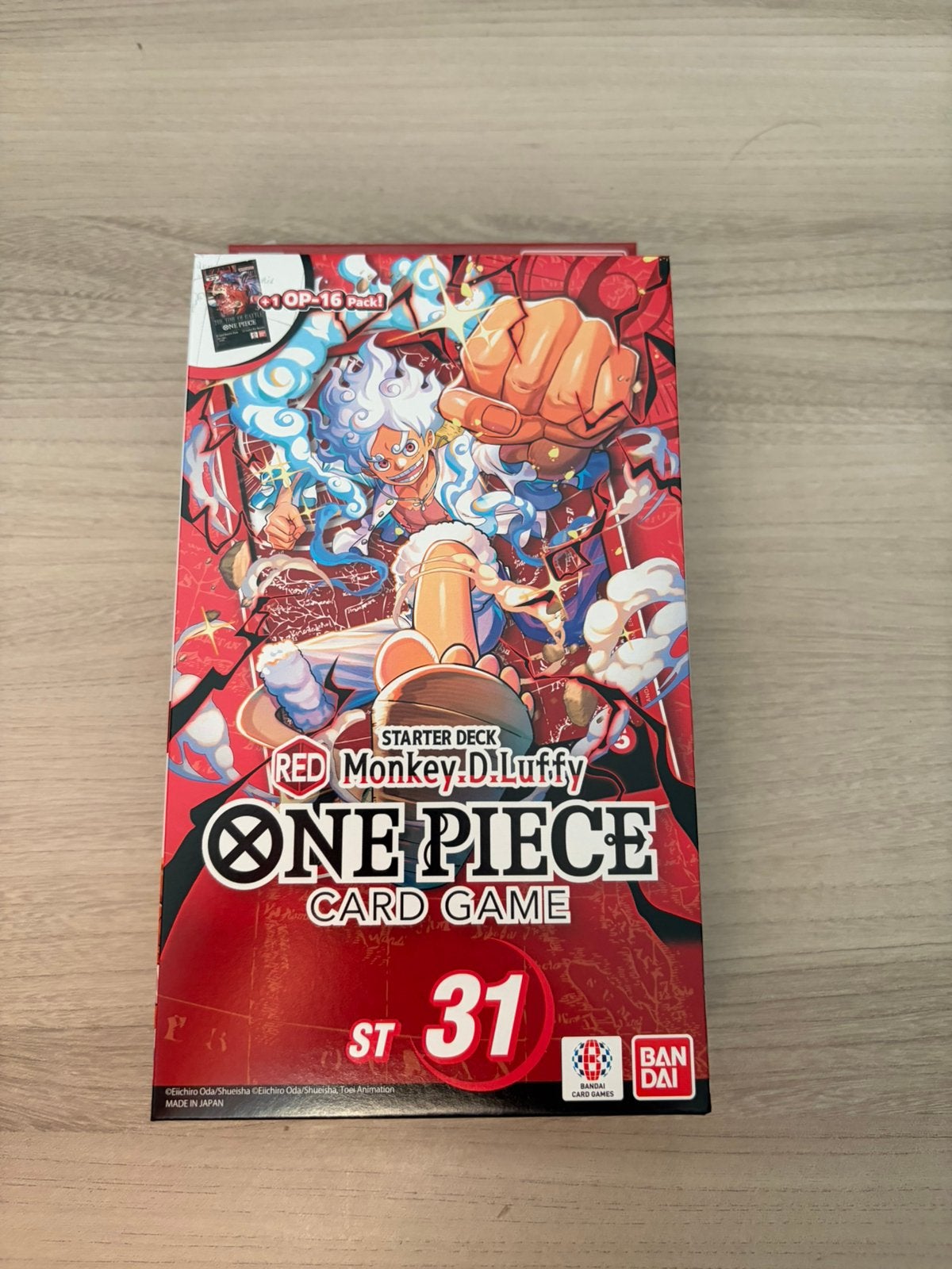 ST-31 – Red Monkey D. Luffy Starter Deck One Piece Card Game, Ophalen of Verzenden, Booster