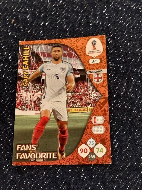 Panini / Voetbalkaart / Gary Cahill / Engeland / WK 2018, Verzamelen, Ophalen of Verzenden, Zo goed als nieuw, Spelerskaart