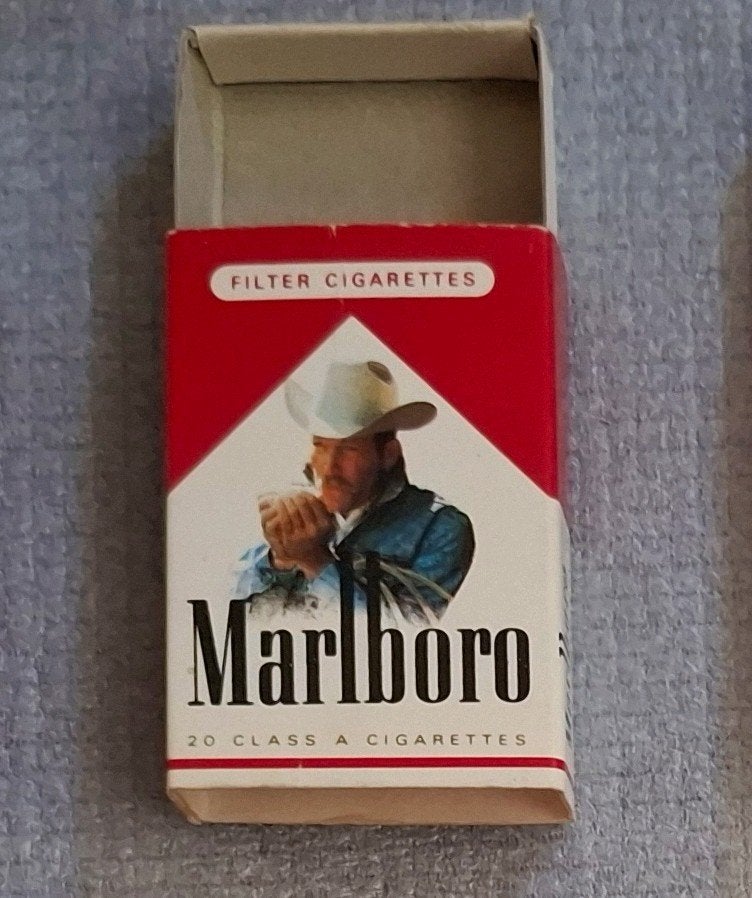 Vintage allumettes vide luciferdoosje lege Marlboro 1970-80, Enlèvement ou Envoi, Comme neuf