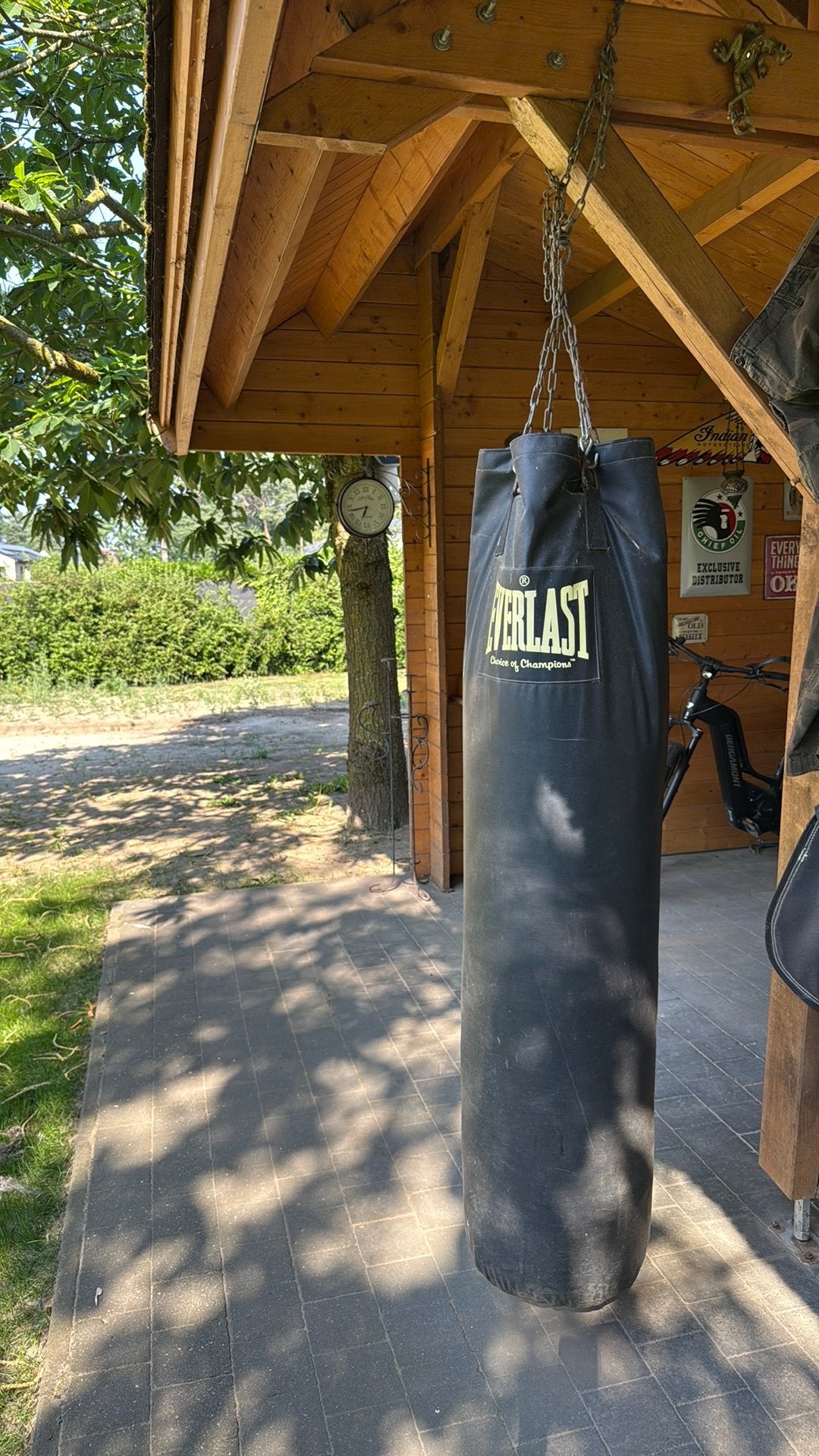 Bokszak Everlast zwart 1m50/40kg, Sport en Fitness, Ophalen, Gebruikt, Bokszak