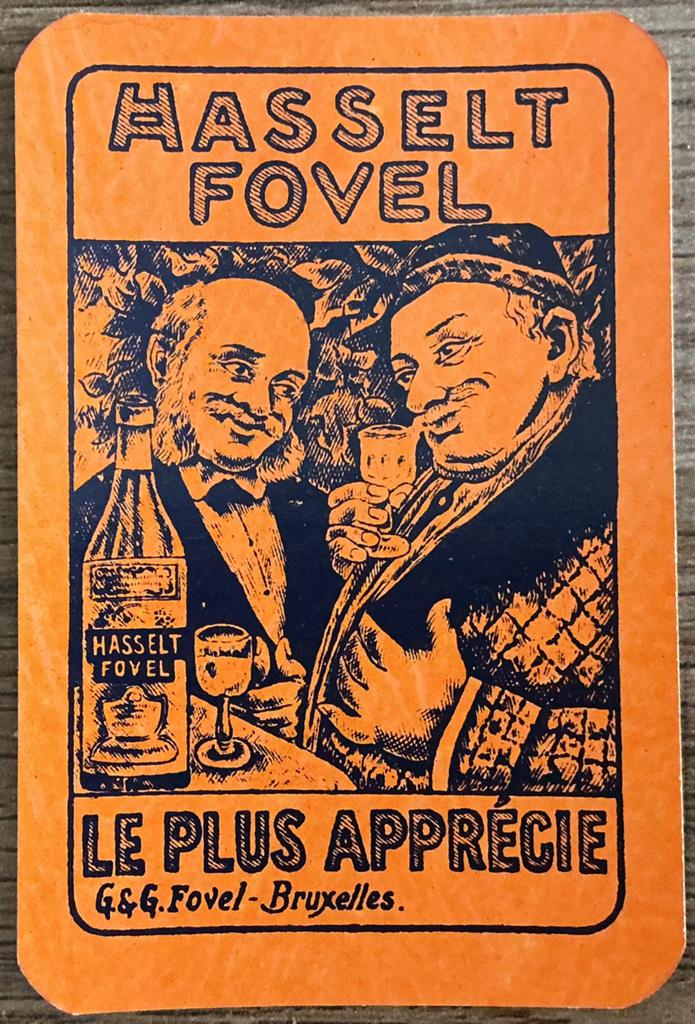 Speelkaart HASSELT FOVEL, Verzamelen, Speelkaarten, Jokers en Kwartetten, Ophalen of Verzenden, Zo goed als nieuw, Speelkaart(en)