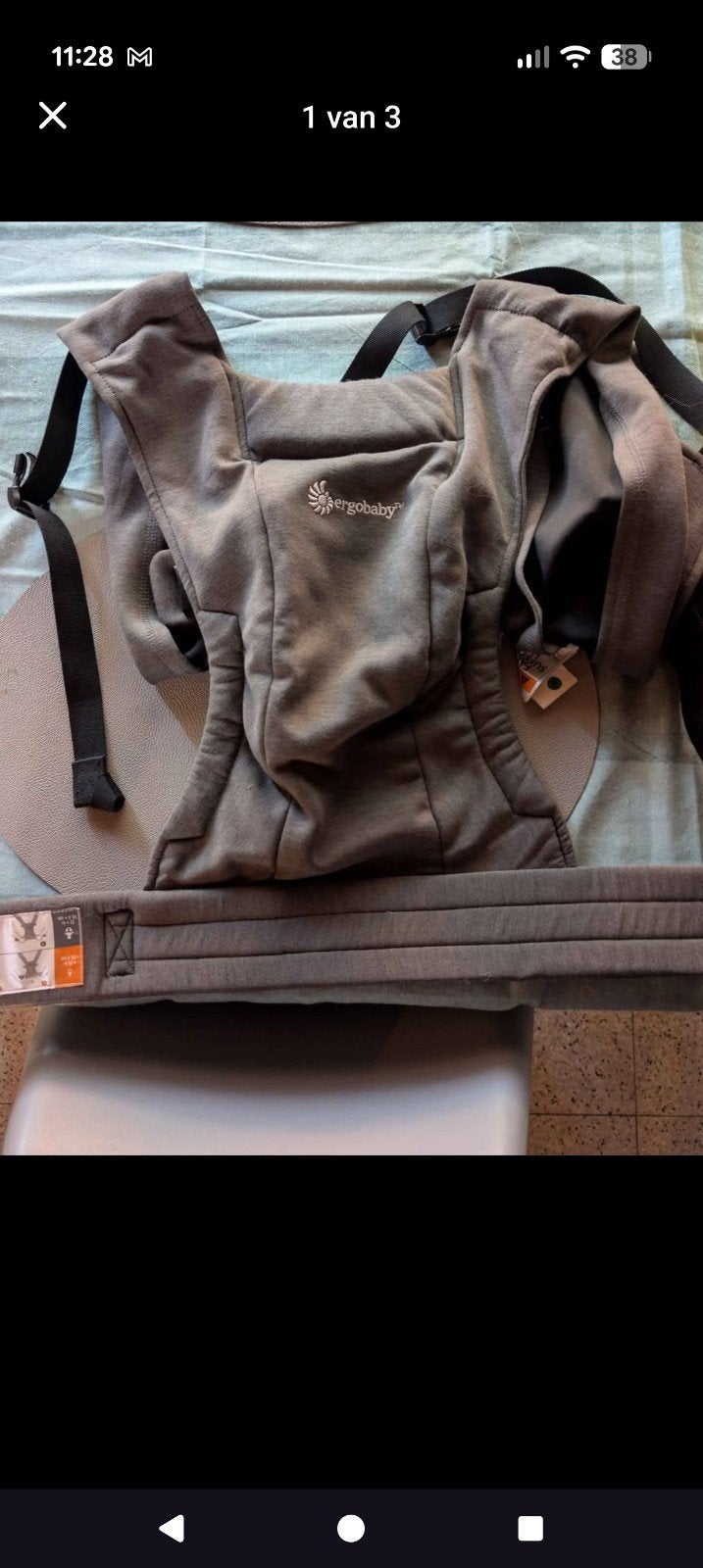 ergobaby embrace, Zo goed als nieuw, Buik, Draagzak, Ophalen