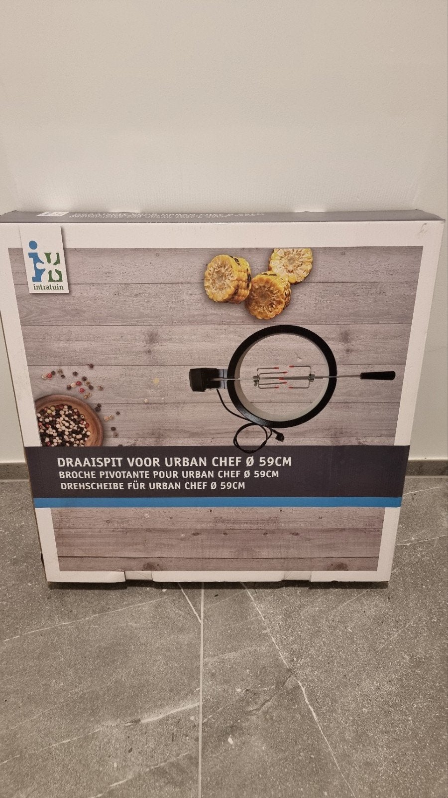 Draaispit kamado Large 59 cm -nieuw in doos- nieuwprijs €229, Enlèvement, Neuf