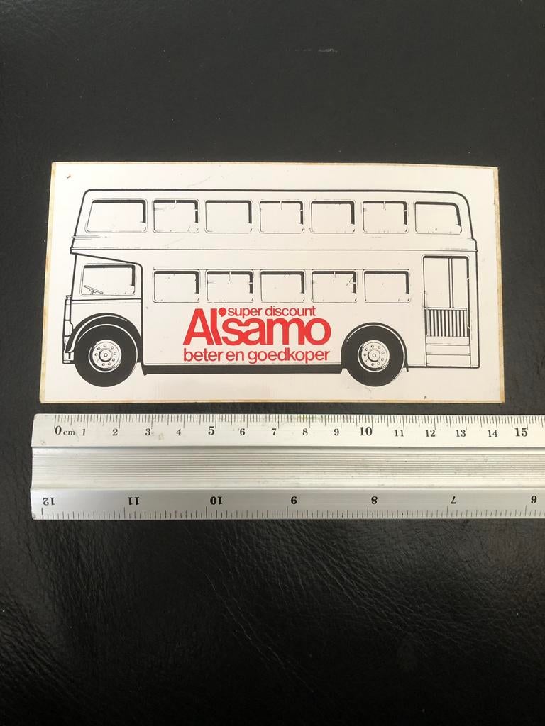 sticker een dubbeldekker bus, Verzamelen, Ophalen of Verzenden, Nieuw, Auto of Motor