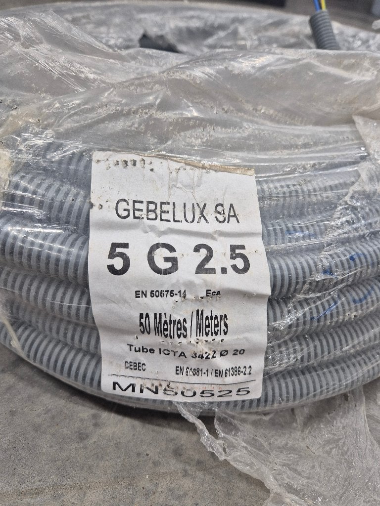 Preflex 5G2.5 mm² (ø 20mm) – Overschot ca. 20 meter, Ophalen, Nieuw, Overige typen