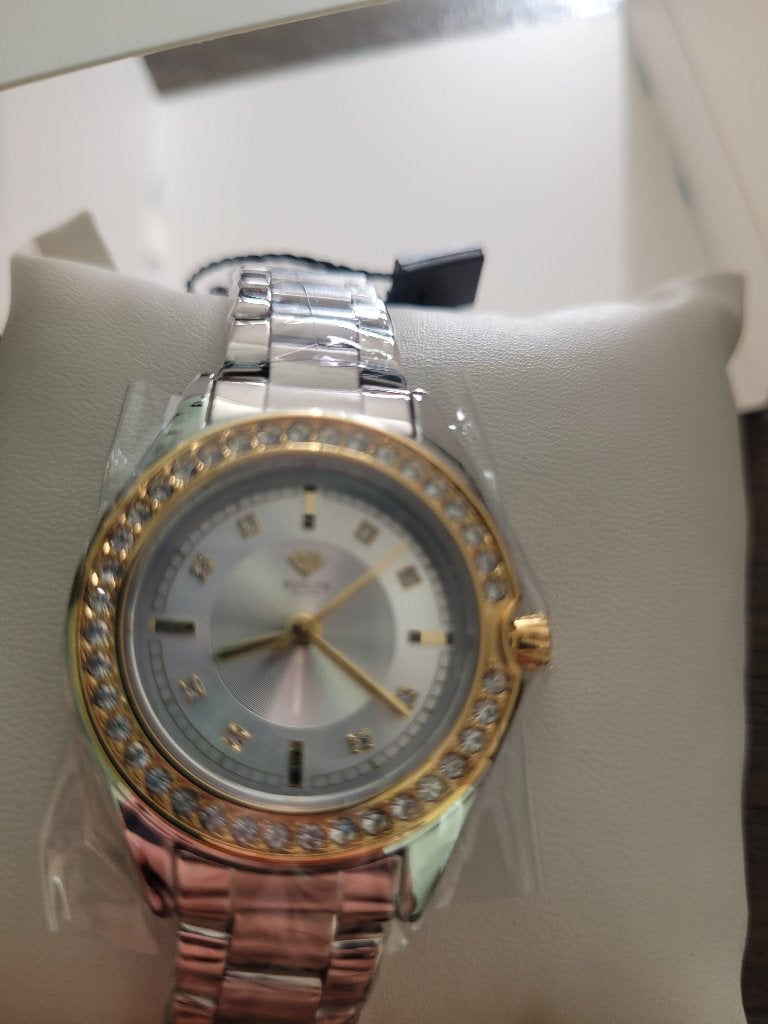 Nieuwe Hodler Bellinzona zilver - goud t.w.v € 349-,, Bijoux, Sacs & Beauté, Enlèvement ou Envoi, Acier, Acier, Neuf