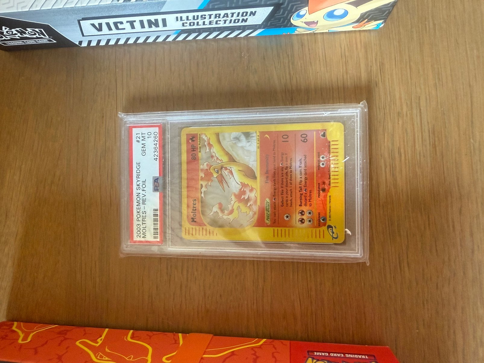 Moltres skyridge (sk21) Reverse holo PSA10, Hobby en Vrije tijd, Verzamelkaartspellen | Pokémon, Ophalen of Verzenden, Nieuw