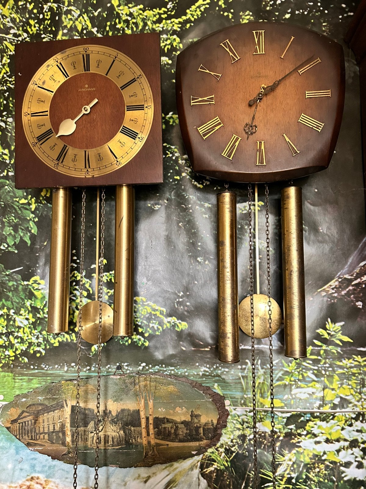 Wandklokken, Vintage, Ophalen, Gebruikt