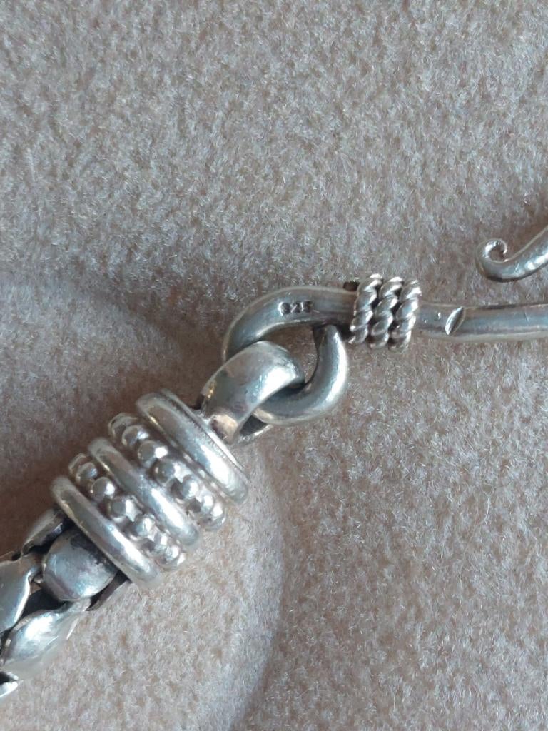 Bracelet  snake  argent  925, Enlèvement ou Envoi, Comme neuf, Argent, Argent