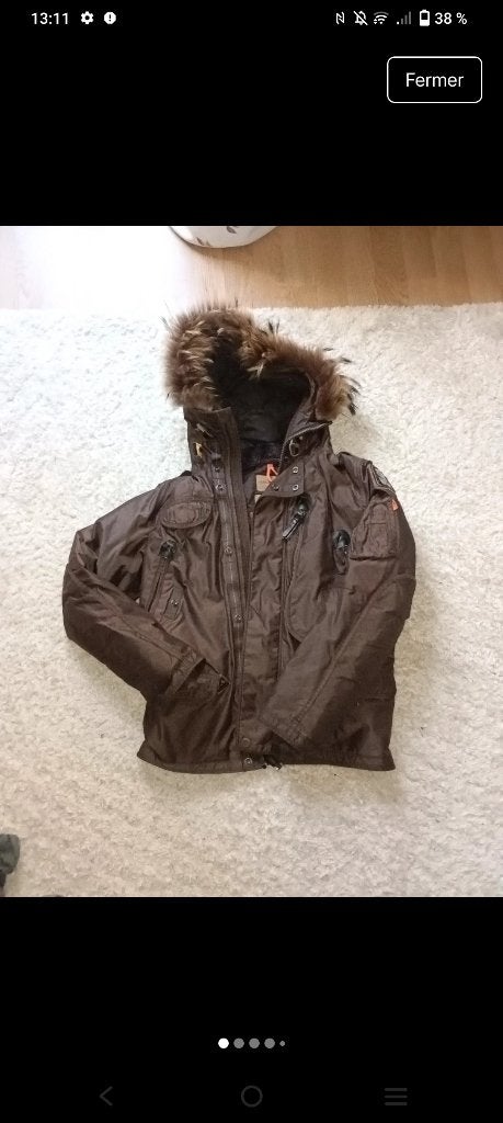Parka doudoune parajumpers authentique, Vêtements | Femmes, Taille 36 (S), Brun, Envoi, Parajumpers