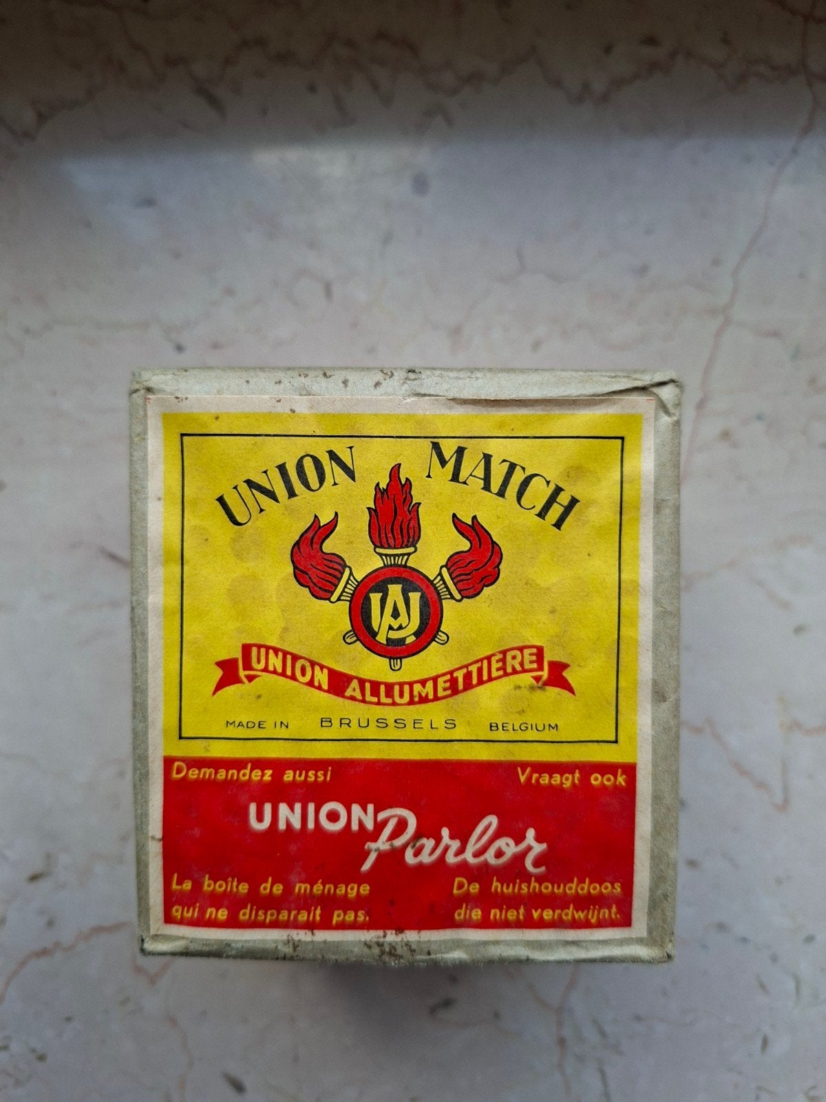 oude Union Match doosjes, Ophalen, Zo goed als nieuw