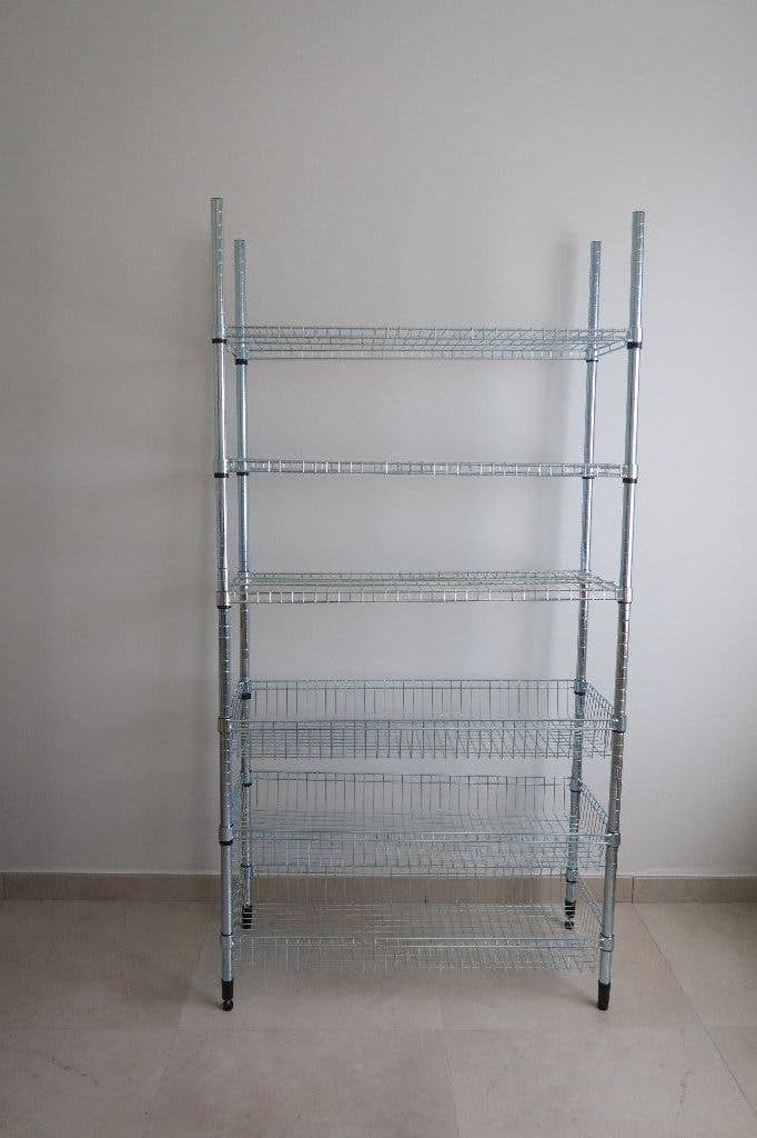 Ikea - Omar stellingkast - verzinkt - 178 x 90 x 35 cm, Maison & Meubles, Accessoires pour la Maison | Étagères, Comme neuf, Enlèvement