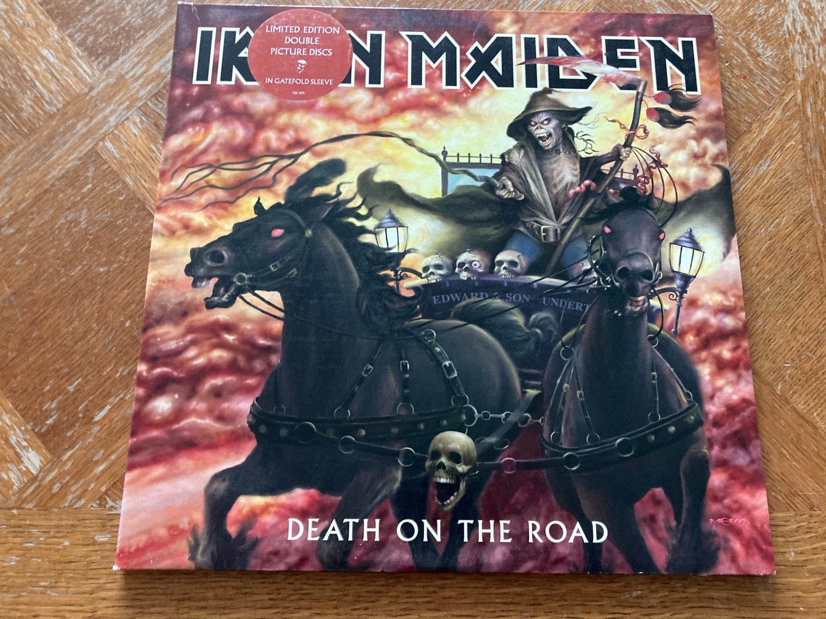 Iron Maiden: Death On The Road Lp, 12 pouces, Enlèvement ou Envoi, Pochette gatefold, Utilisé