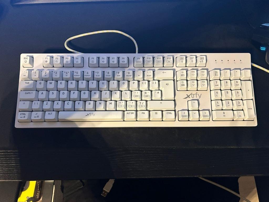 XTRFY K2 RGB WHITE, Ophalen, Gaming toetsenbord, XTRFY, Zo goed als nieuw