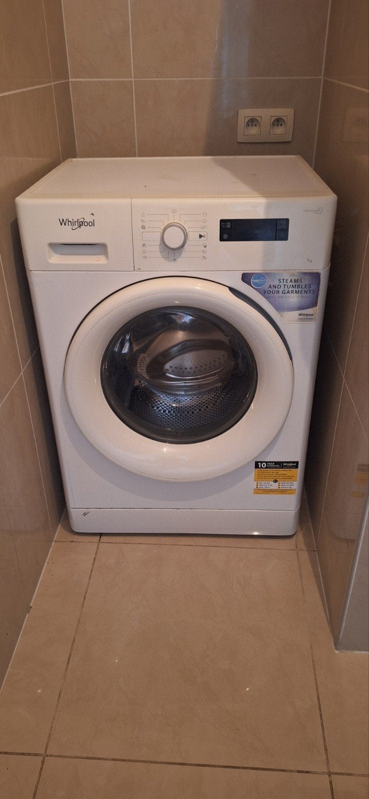 Wirhpool wasmachine 7kg  [ trommel zit los ], Ophalen