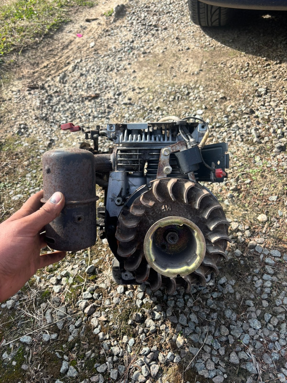 Robin EY20 motor, compleet, Doe-het-zelf en Bouw, Ophalen, Gebruikt