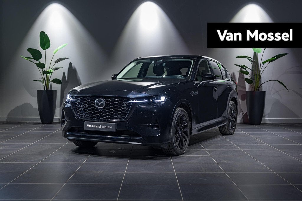 Mazda CX-60 2.5 240kW HOMURA AWD STUUR- EN ZETELVERWARMING |, Auto's, Mazda, Automaat, 241 kW, Stof, Zwart