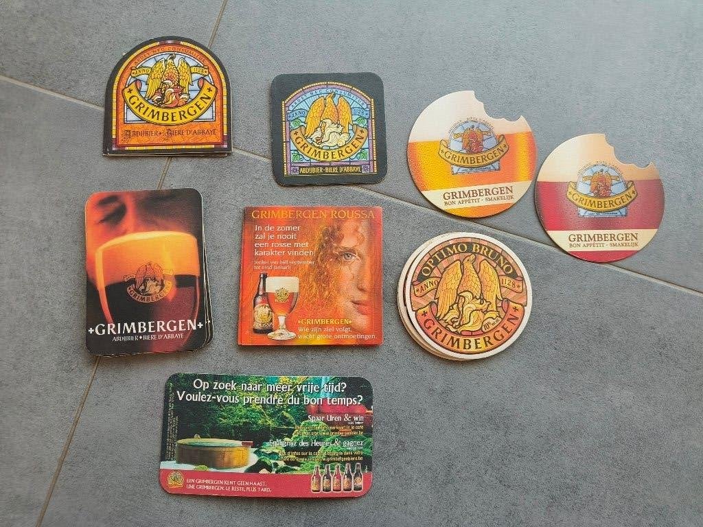 Bierkaartjes Grimbergen, Verzamelen, Ophalen, Zo goed als nieuw, Viltje(s), Overige merken