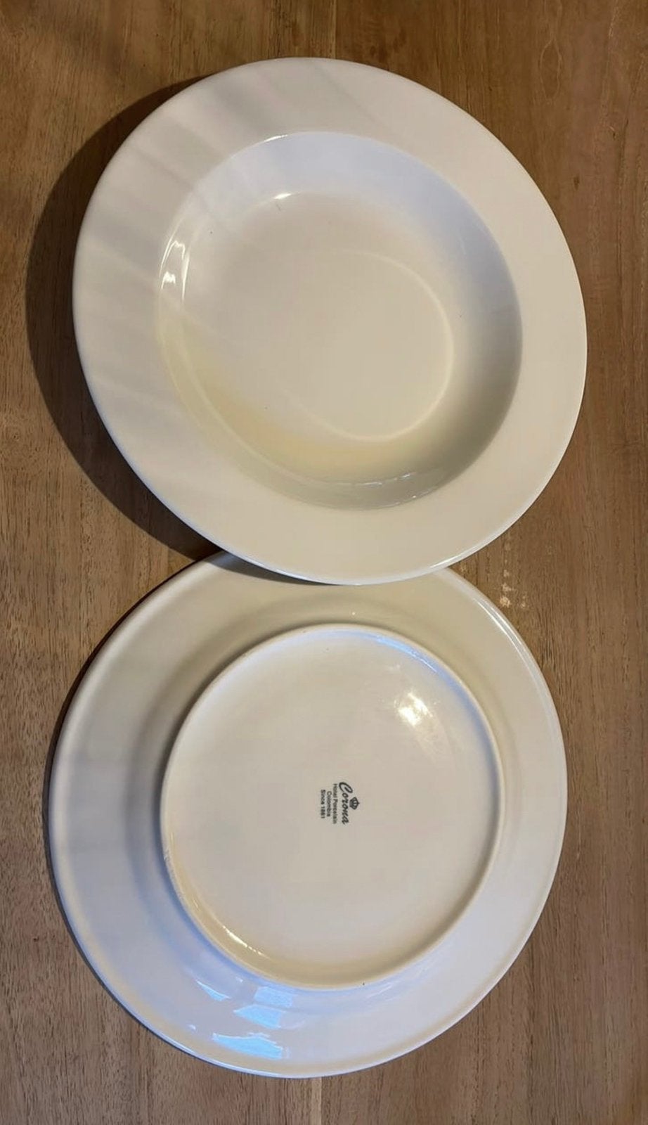 12 platte en 12 diepe borden, Huis en Inrichting, Keuken | Servies, Ophalen, Zo goed als nieuw, Bord(en), Modern