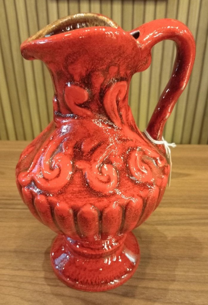 Rood geglazuurde kruik., Ophalen of Verzenden